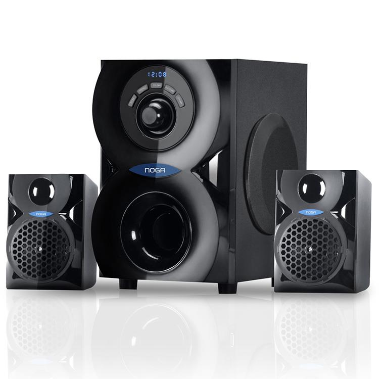 SISTEMA DE PARLANTES BT NOGA SPARK HOME THEATERS 2.1 USB NEGRO