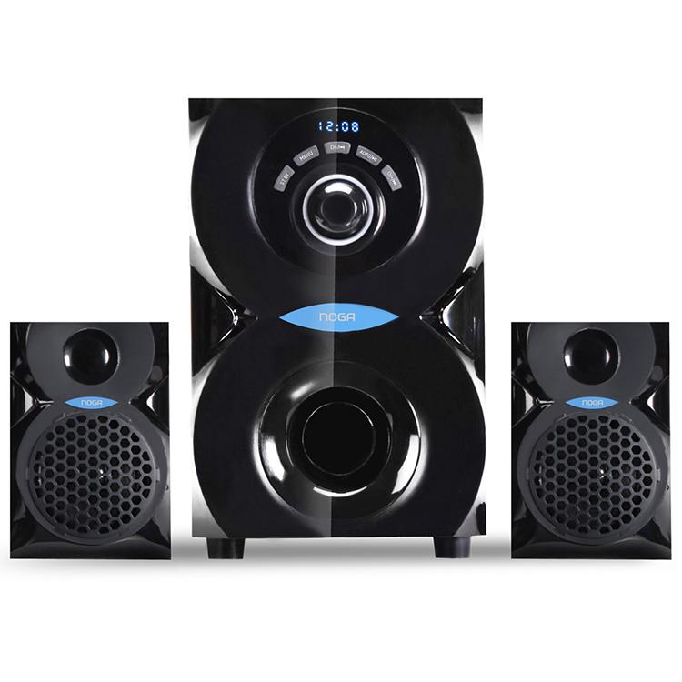 SISTEMA DE PARLANTES BT NOGA SPARK HOME THEATERS 2.1 USB NEGRO - Imagen 2